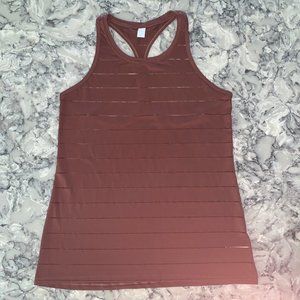 **5/$25** Pink Brown Athleta Racerback Tank